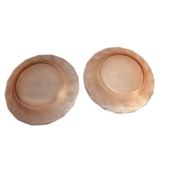 KIG Indonesia, Depression Pink Glass Serving Bowl, Salad, Fruit Harvest Grape S - Picture 5 of 8